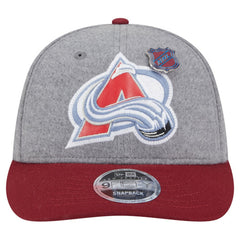 Colorado Avalanche New Era Wool Pin Low Profile 9FIFTY Snapback Hat For Sale