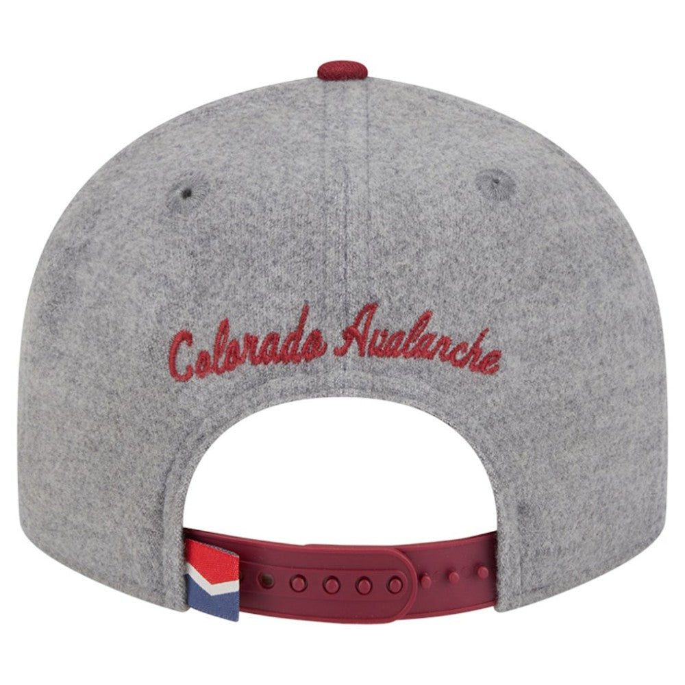 Colorado Avalanche New Era Wool Pin Low Profile 9FIFTY Snapback Hat For Sale