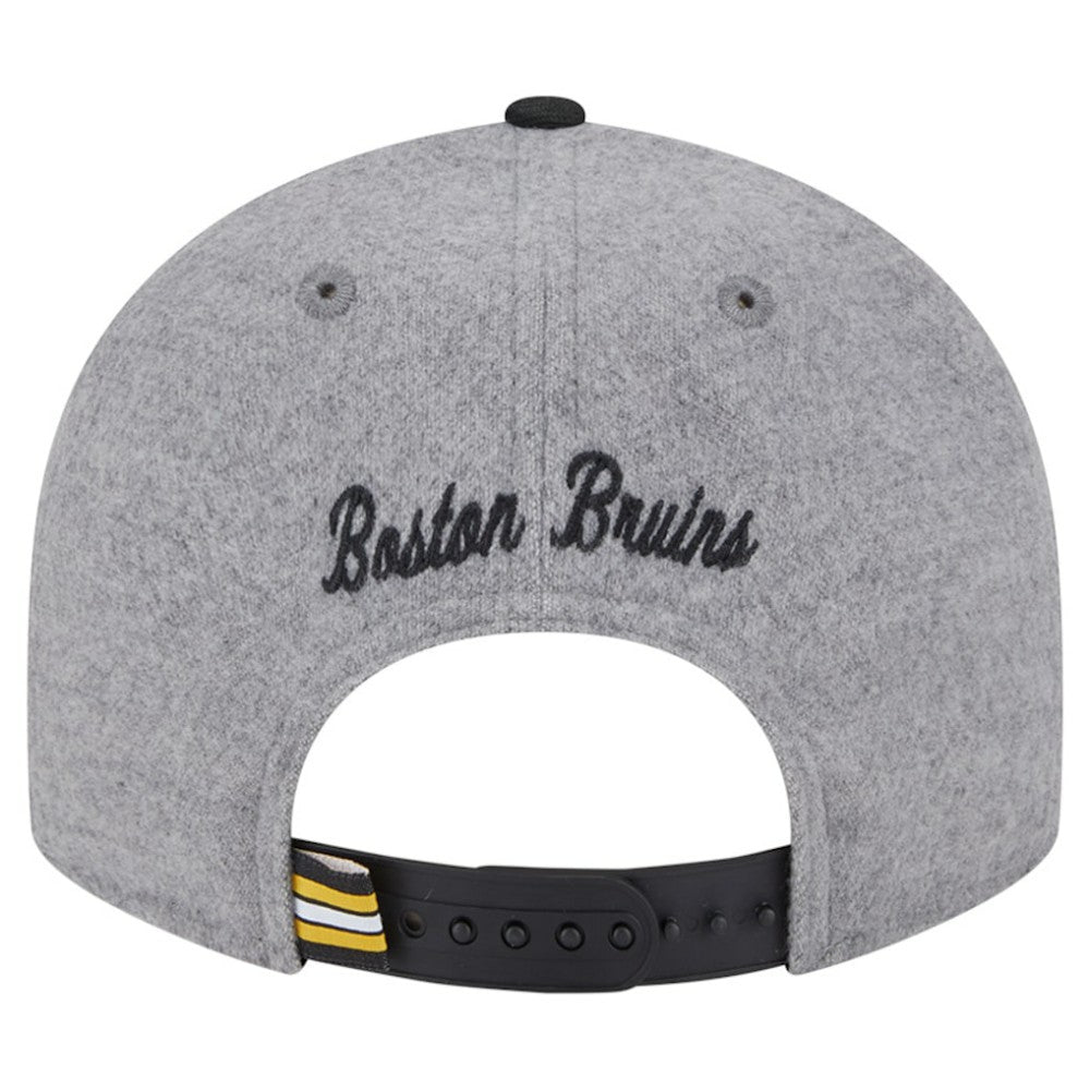 Boston Bruins New Era Wool Pin Low Profile 9FIFTY Snapback Hat Discount