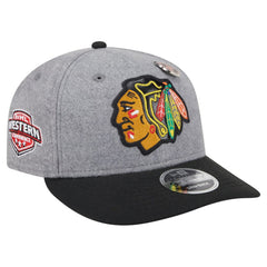 Chicago Blackhawks New Era Wool Pin Low Profile 9FIFTY Snapback Hat Online