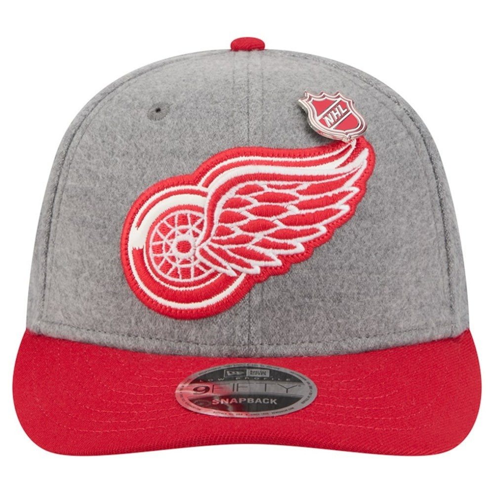 Detroit Red Wings New Era Wool Pin Low Profile 9FIFTY Snapback Hat Discount