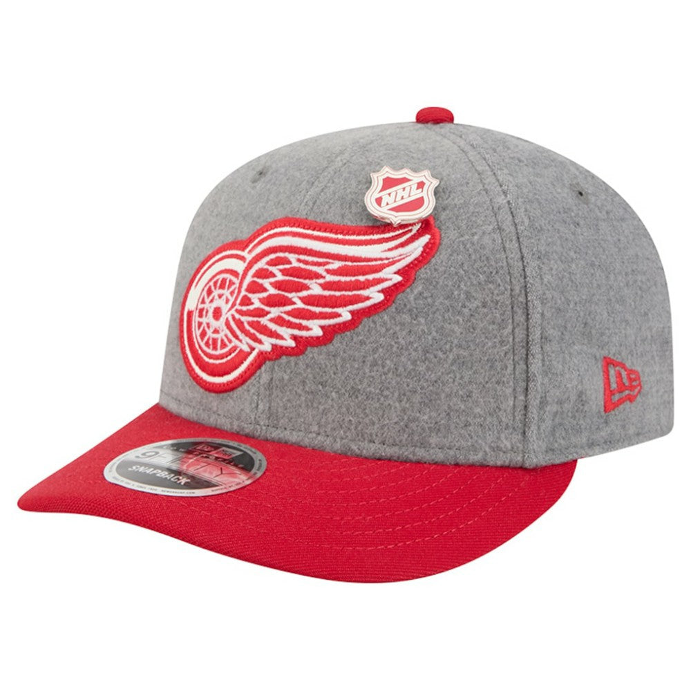 Detroit Red Wings New Era Wool Pin Low Profile 9FIFTY Snapback Hat Discount