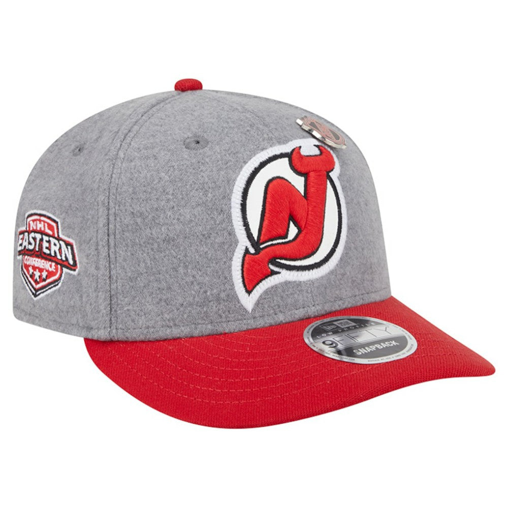 New Jersey Devils New Era Wool Pin Low Profile 9FIFTY Snapback Hat Sale