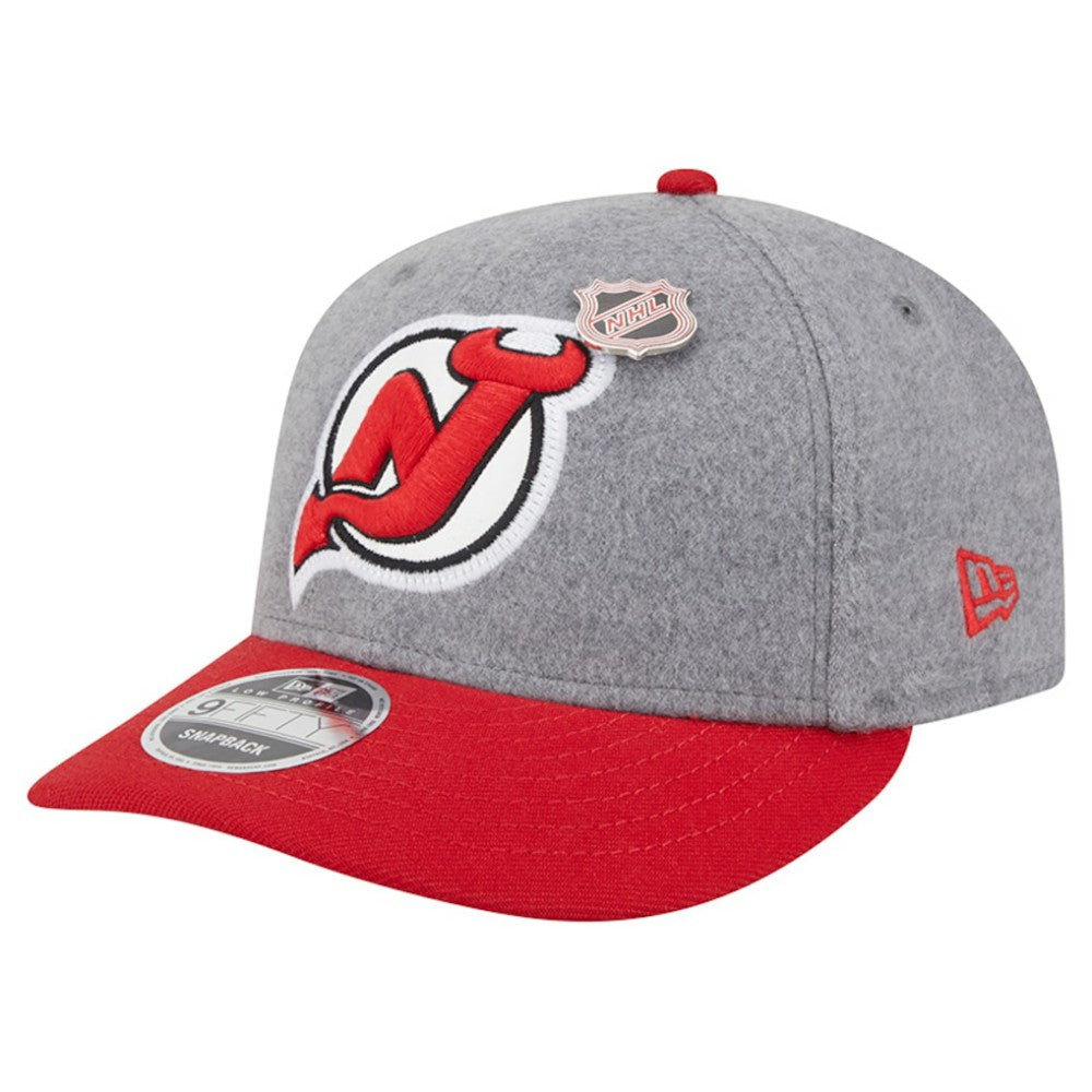 New Jersey Devils New Era Wool Pin Low Profile 9FIFTY Snapback Hat Sale