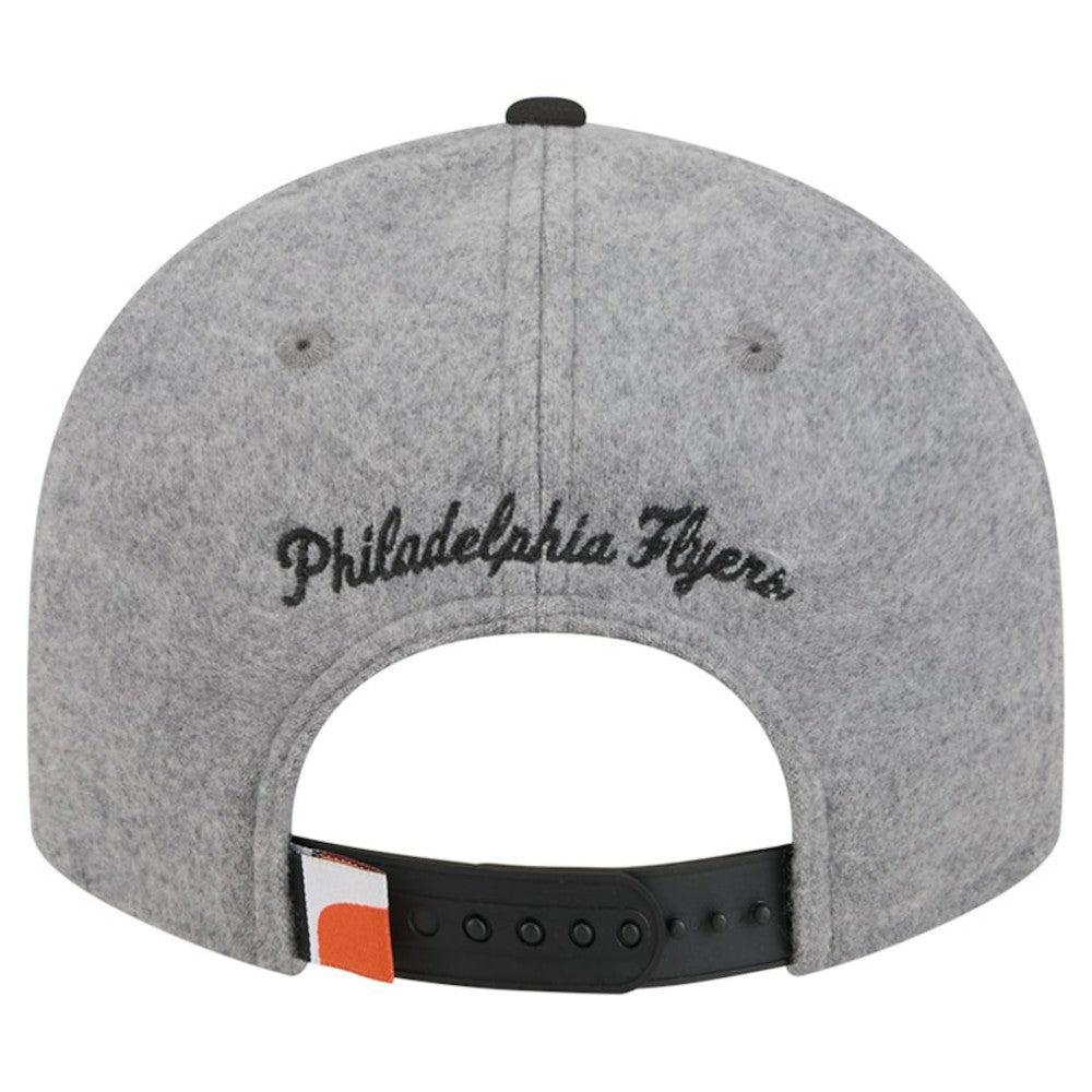 Philadelphia Flyers New Era Wool Pin Low Profile 9FIFTY Snapback Hat On Sale