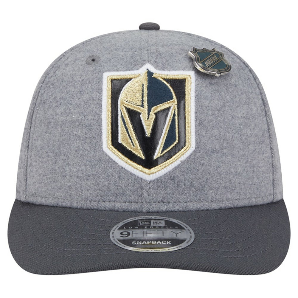 Vegas Golden Knights New Era Wool Pin Low Profile 9FIFTY Snapback Hat On Sale