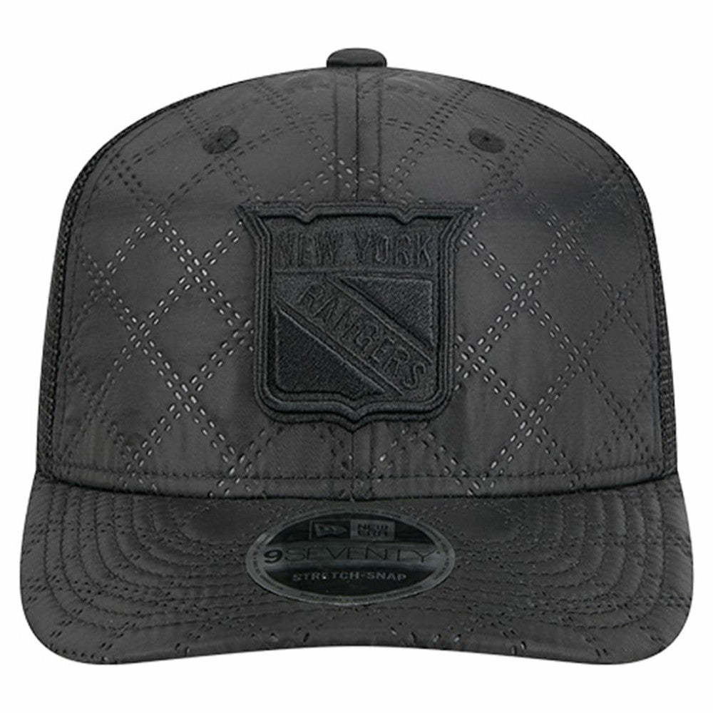 New York Rangers New Era Quilted Nylon 9SEVENTY Adjustable Trucker Hat For Sale