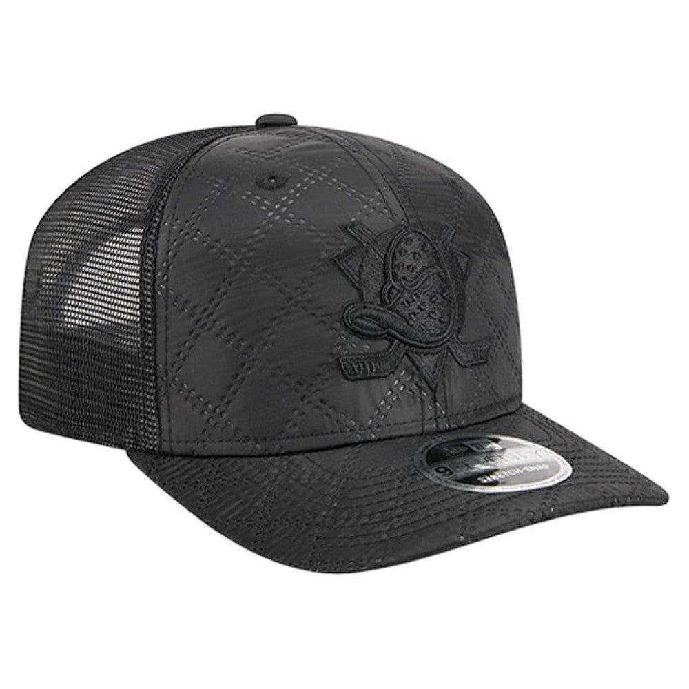 Anaheim Ducks New Era Quilted Nylon 9SEVENTY Adjustable Trucker Hat On Sale