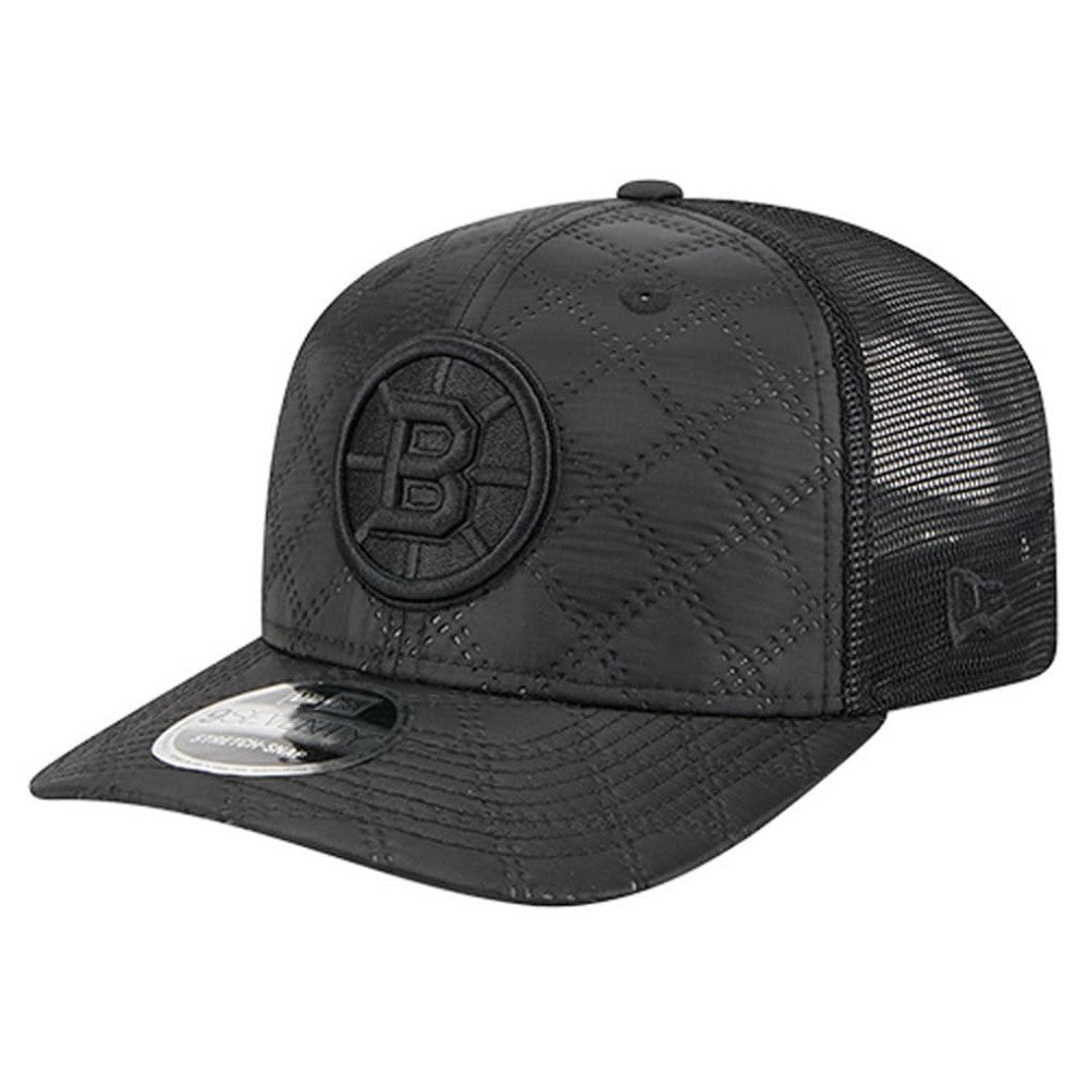 Boston Bruins New Era Quilted Nylon 9SEVENTY Adjustable Trucker Hat For Sale