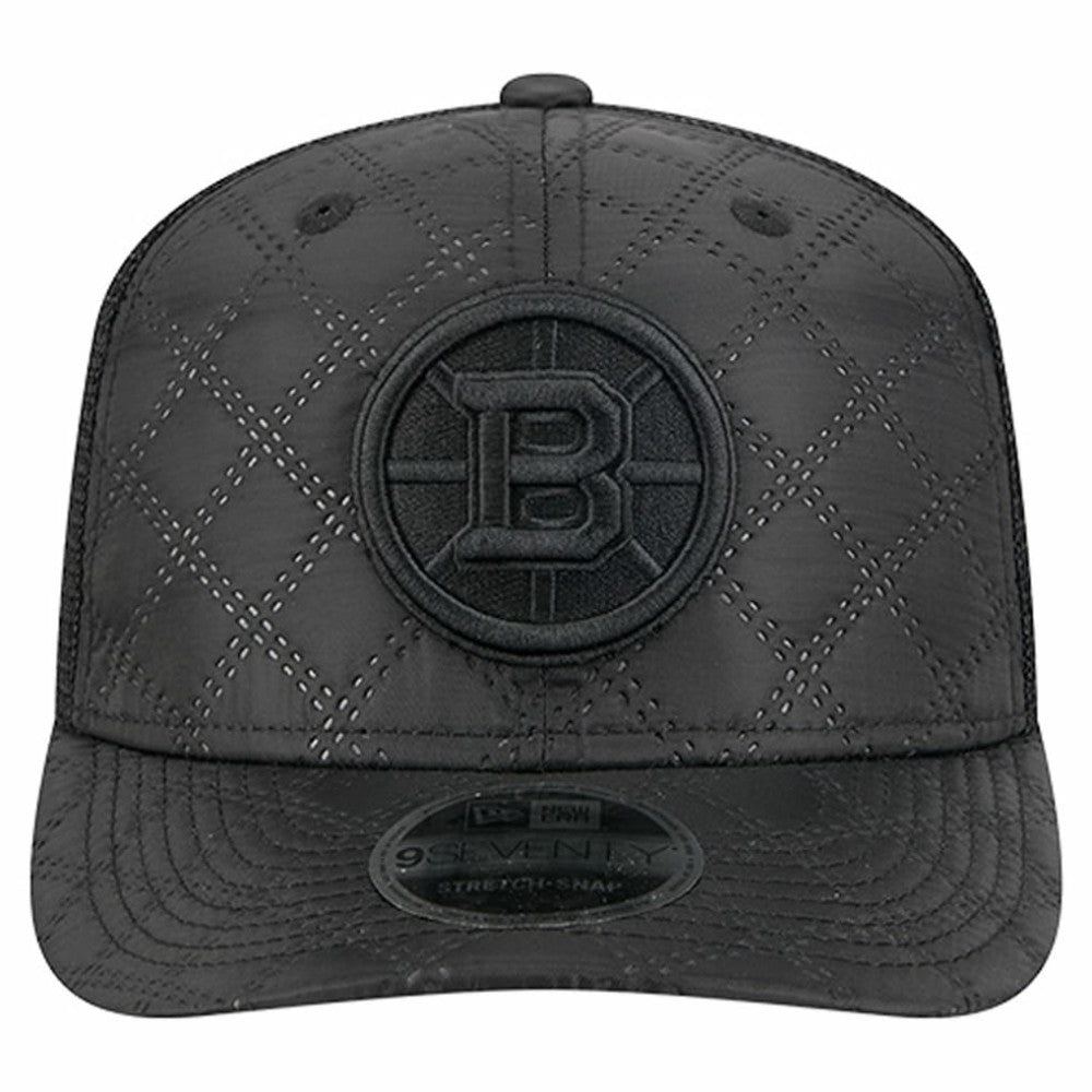 Boston Bruins New Era Quilted Nylon 9SEVENTY Adjustable Trucker Hat For Sale