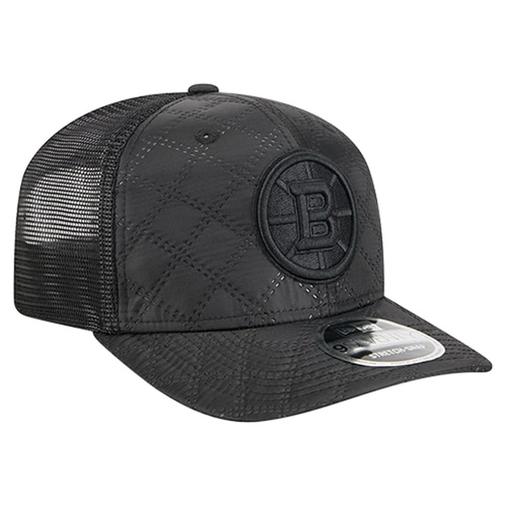 Boston Bruins New Era Quilted Nylon 9SEVENTY Adjustable Trucker Hat For Sale