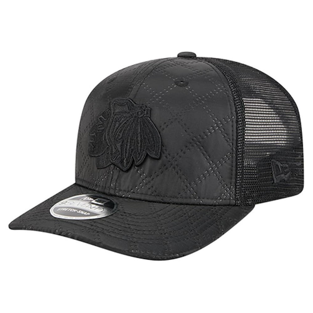 Chicago Blackhawks New Era Quilted Nylon 9SEVENTY Adjustable Trucker Hat Discount