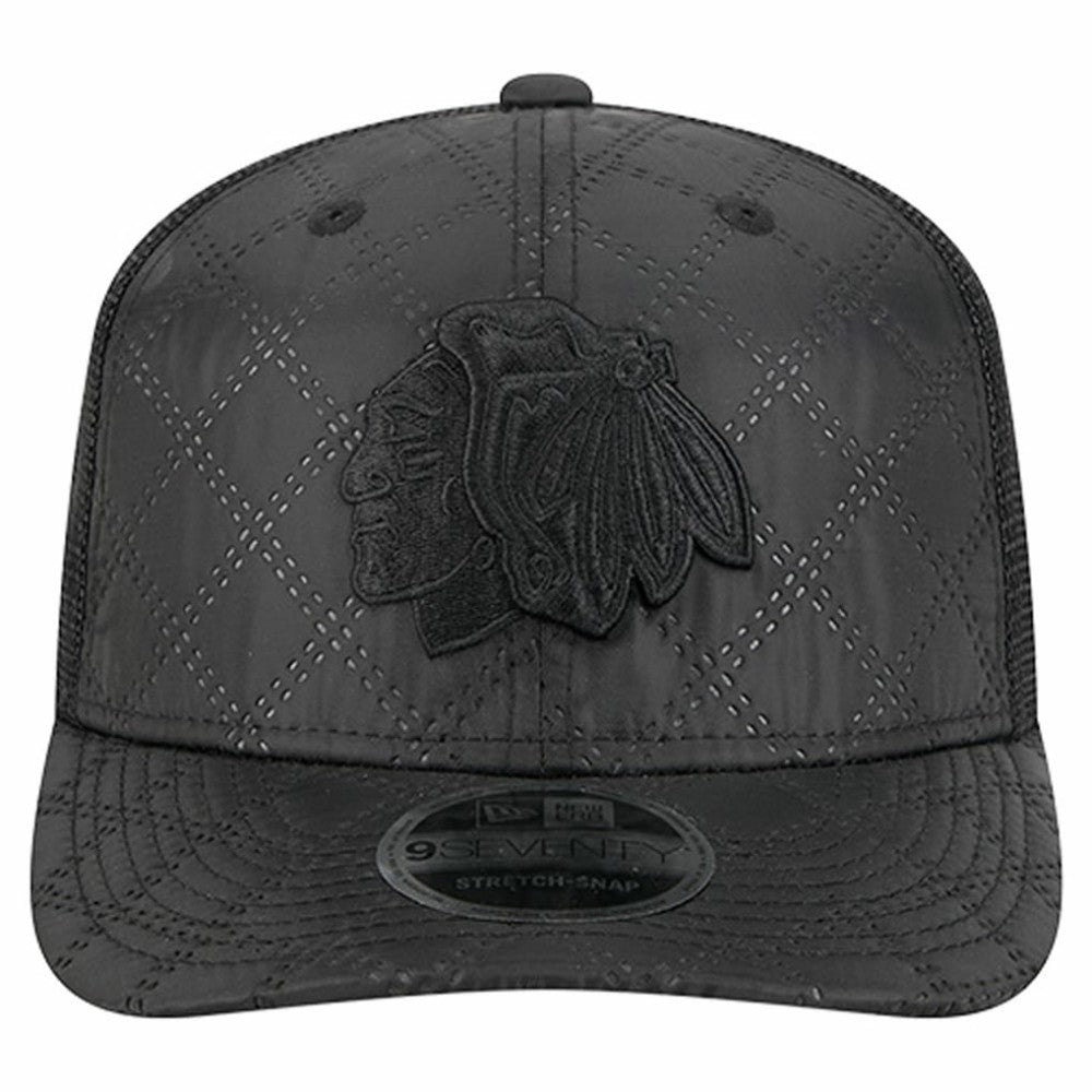 Chicago Blackhawks New Era Quilted Nylon 9SEVENTY Adjustable Trucker Hat Discount