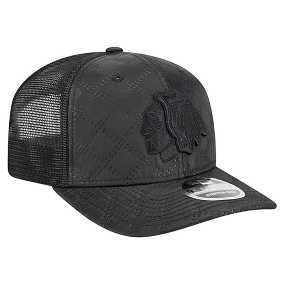 Chicago Blackhawks New Era Quilted Nylon 9SEVENTY Adjustable Trucker Hat Discount