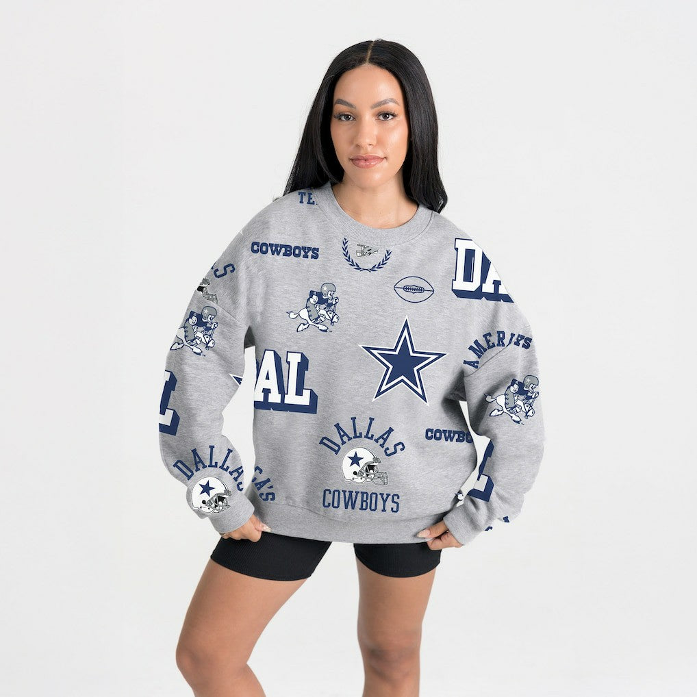 Dallas Cowboys  Gameday Couture Women's Always On Repeat Fleece Sweatshirt