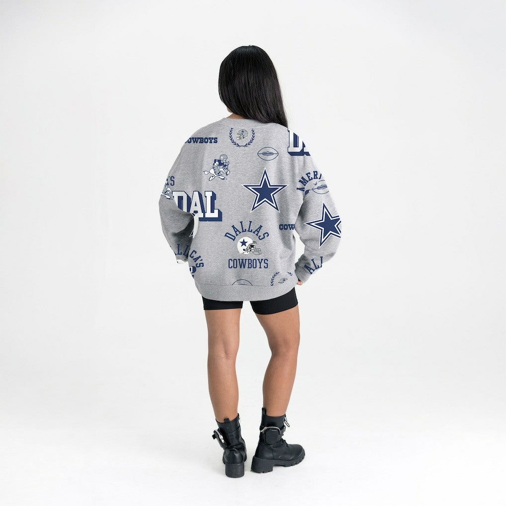 Dallas Cowboys  Gameday Couture Women's Always On Repeat Fleece Sweatshirt