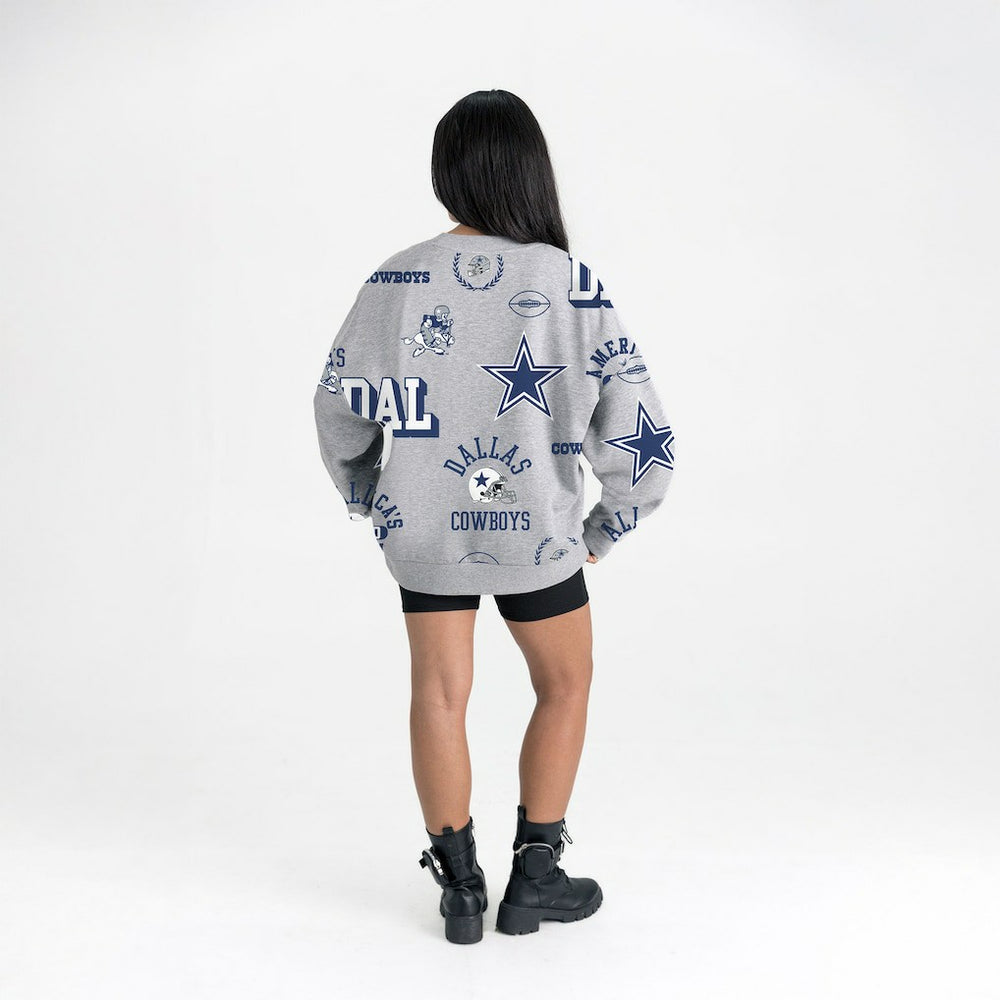Dallas Cowboys  Gameday Couture Women's Always On Repeat Fleece Sweatshirt