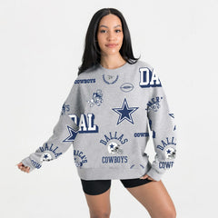 Dallas Cowboys  Gameday Couture Women's Always On Repeat Fleece Sweatshirt