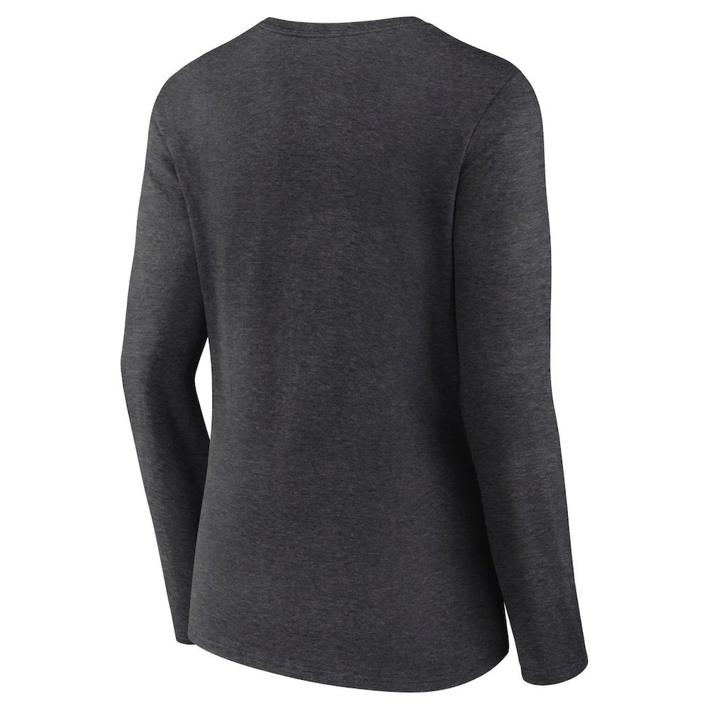 Philadelphia Eagles Fanatics Women's Super Bowl LIX Quick Pass Long Sleeve V-Neck T-Shirt