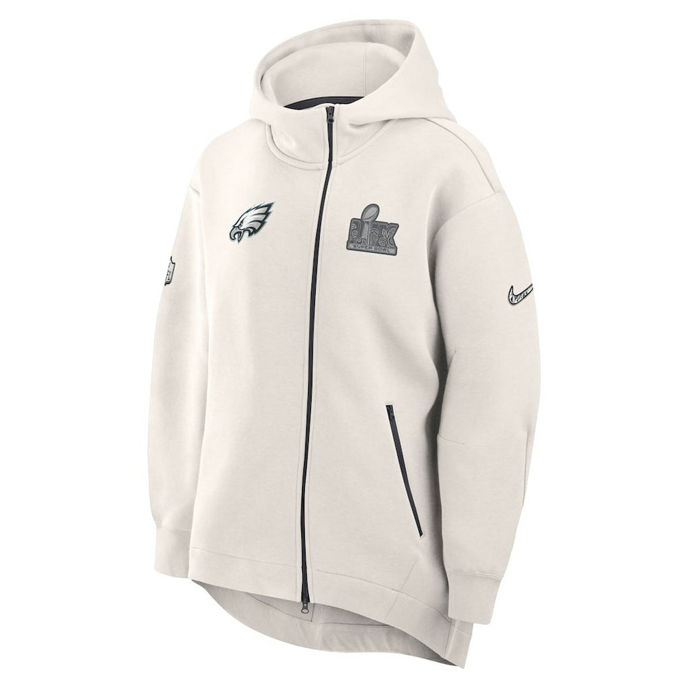 Philadelphia Eagles Nike Women's Super Bowl LIX Opening Night Tech Fleece Full-Zip Hoodie