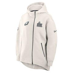 Philadelphia Eagles Nike Women's Super Bowl LIX Opening Night Tech Fleece Full-Zip Hoodie