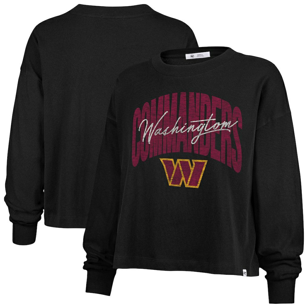 Washington Commanders 47 brand '47 Women's Plus Size Muse Sydney Long Sleeve T-Shirt