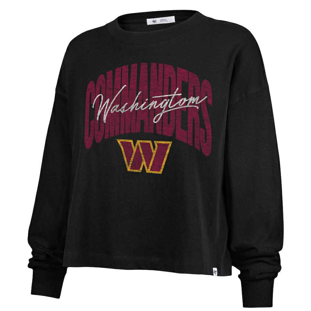 Washington Commanders 47 brand '47 Women's Plus Size Muse Sydney Long Sleeve T-Shirt