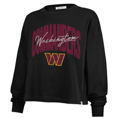 Washington Commanders 47 brand '47 Women's Plus Size Muse Sydney Long Sleeve T-Shirt