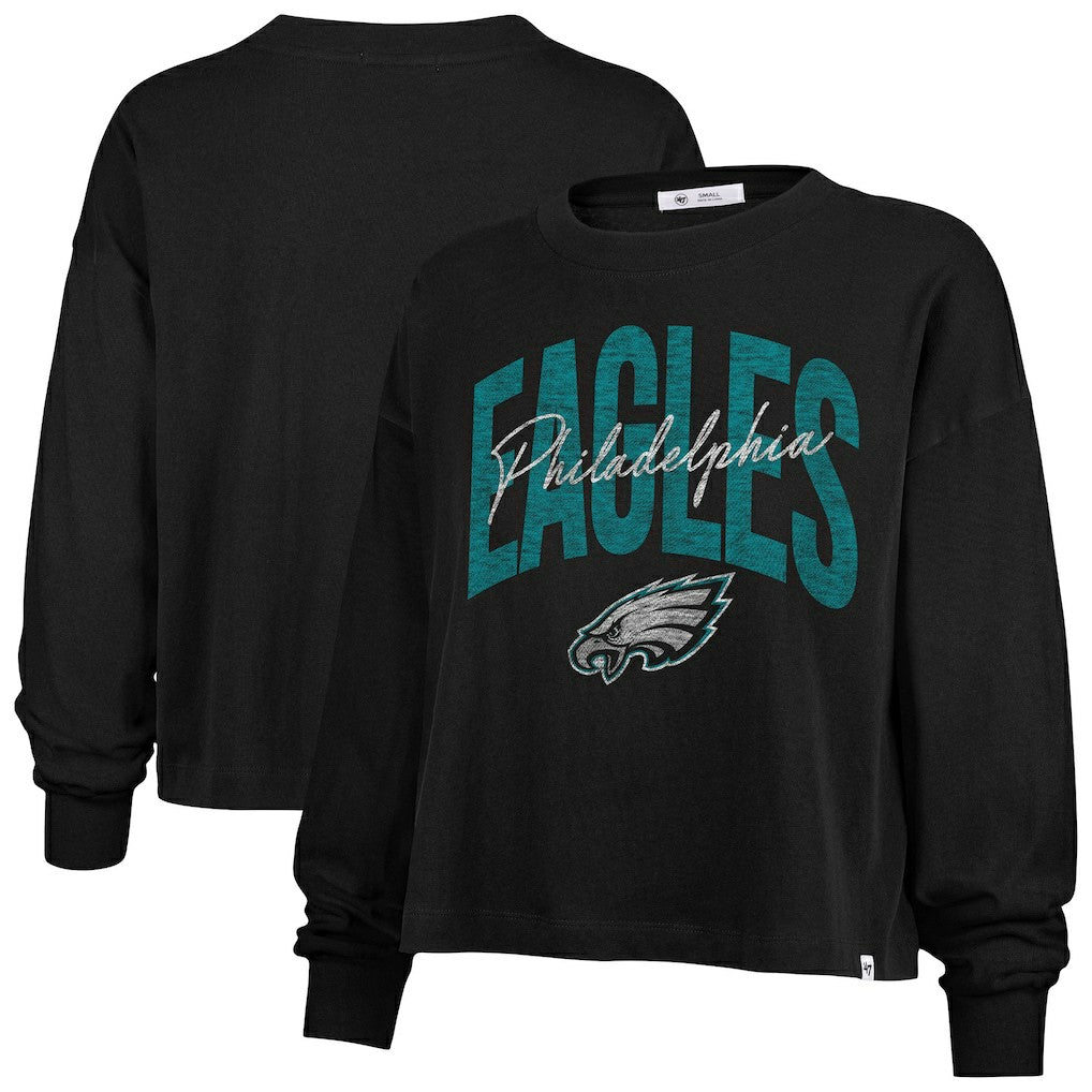 Philadelphia Eagles 47 brand '47 Women's Plus Size Muse Sydney Long Sleeve T-Shirt