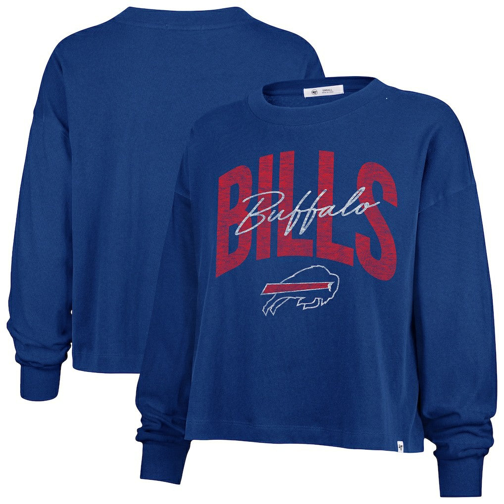 Buffalo Bills 47 brand '47 Women's Plus Size Muse Sydney Long Sleeve T-Shirt