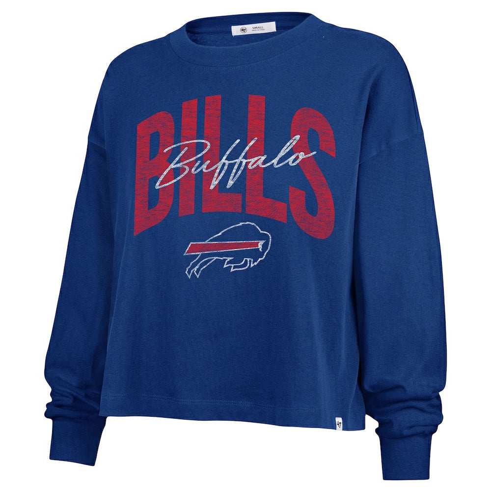 Buffalo Bills 47 brand '47 Women's Plus Size Muse Sydney Long Sleeve T-Shirt