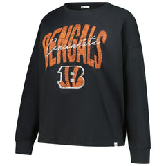 Cincinnati Bengals 47 brand '47 Women's Plus Size Muse Sydney Long Sleeve T-Shirt