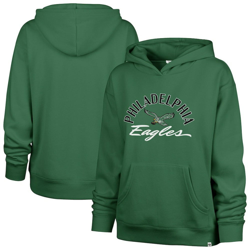 Philadelphia Eagles 47 brand '47 Women's Plus Size Whirlwind Naomi Hoodie