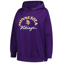 Minnesota Vikings 47 brand '47 Women's Plus Size Whirlwind Naomi Hoodie