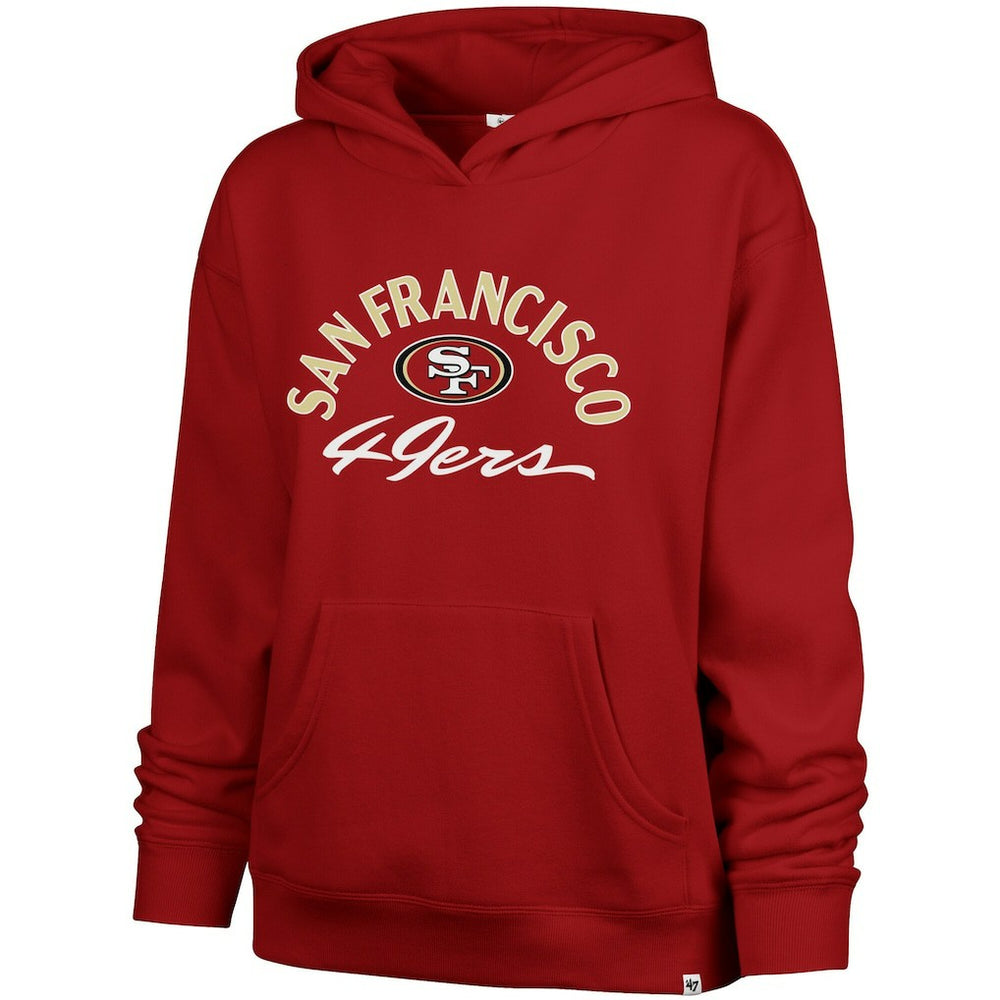 San Francisco 49ers 47 brand '47 Women's Plus Size Whirlwind Naomi Hoodie