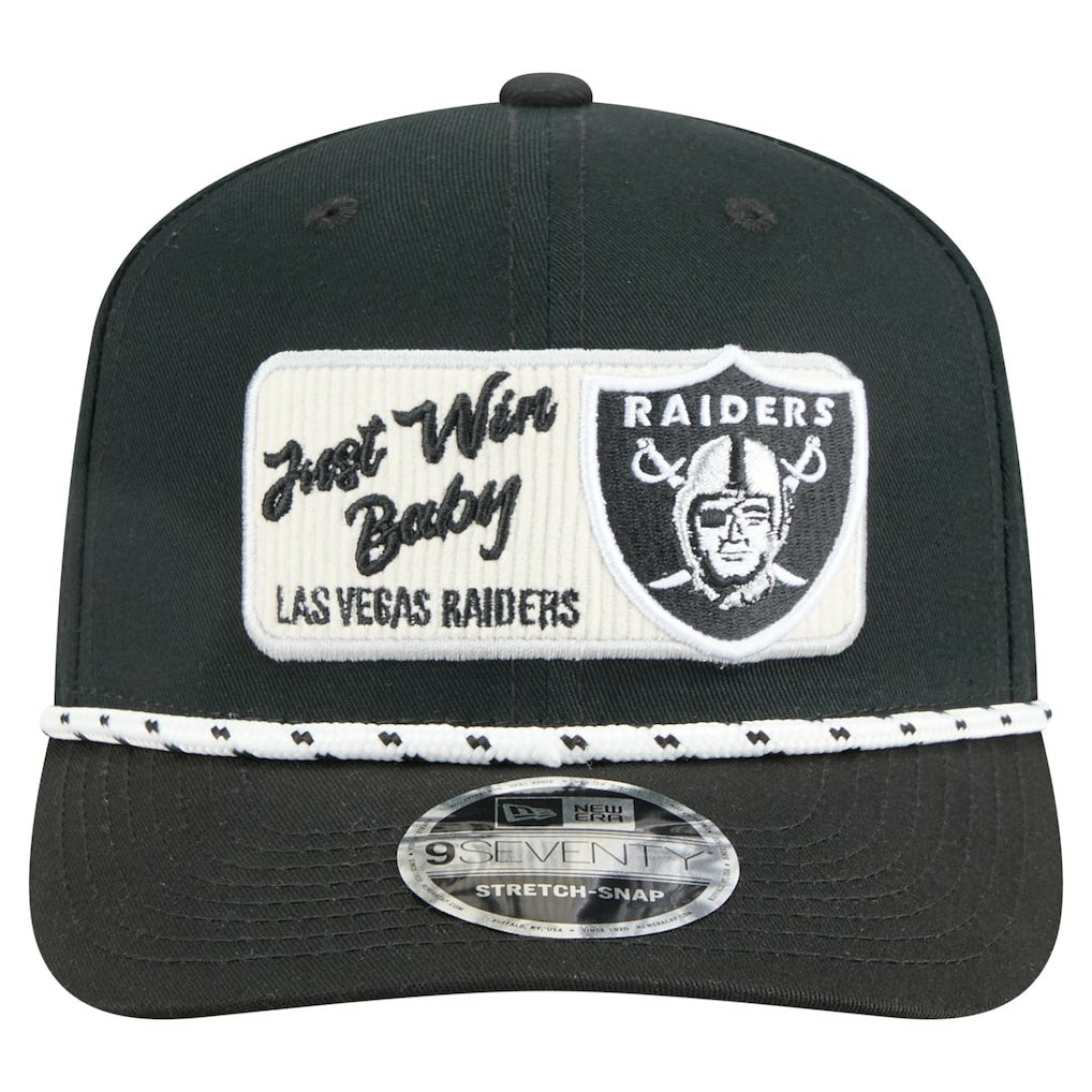 Las Vegas Raiders New Era Chant 9SEVENTY Stretch-Snap Hat