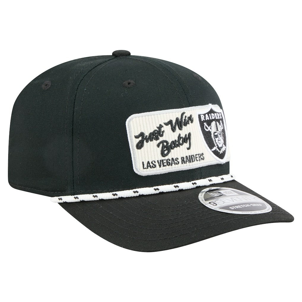Las Vegas Raiders New Era Chant 9SEVENTY Stretch-Snap Hat