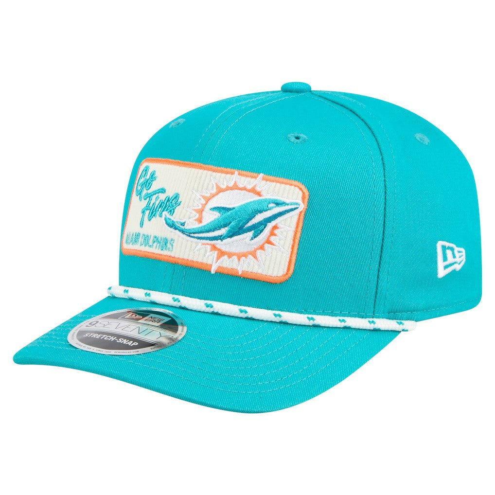 Miami Dolphins New Era Chant 9SEVENTY Stretch-Snap Hat