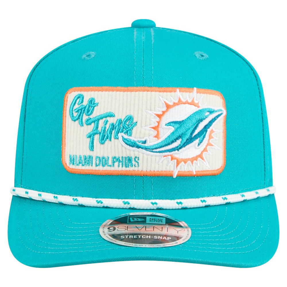 Miami Dolphins New Era Chant 9SEVENTY Stretch-Snap Hat
