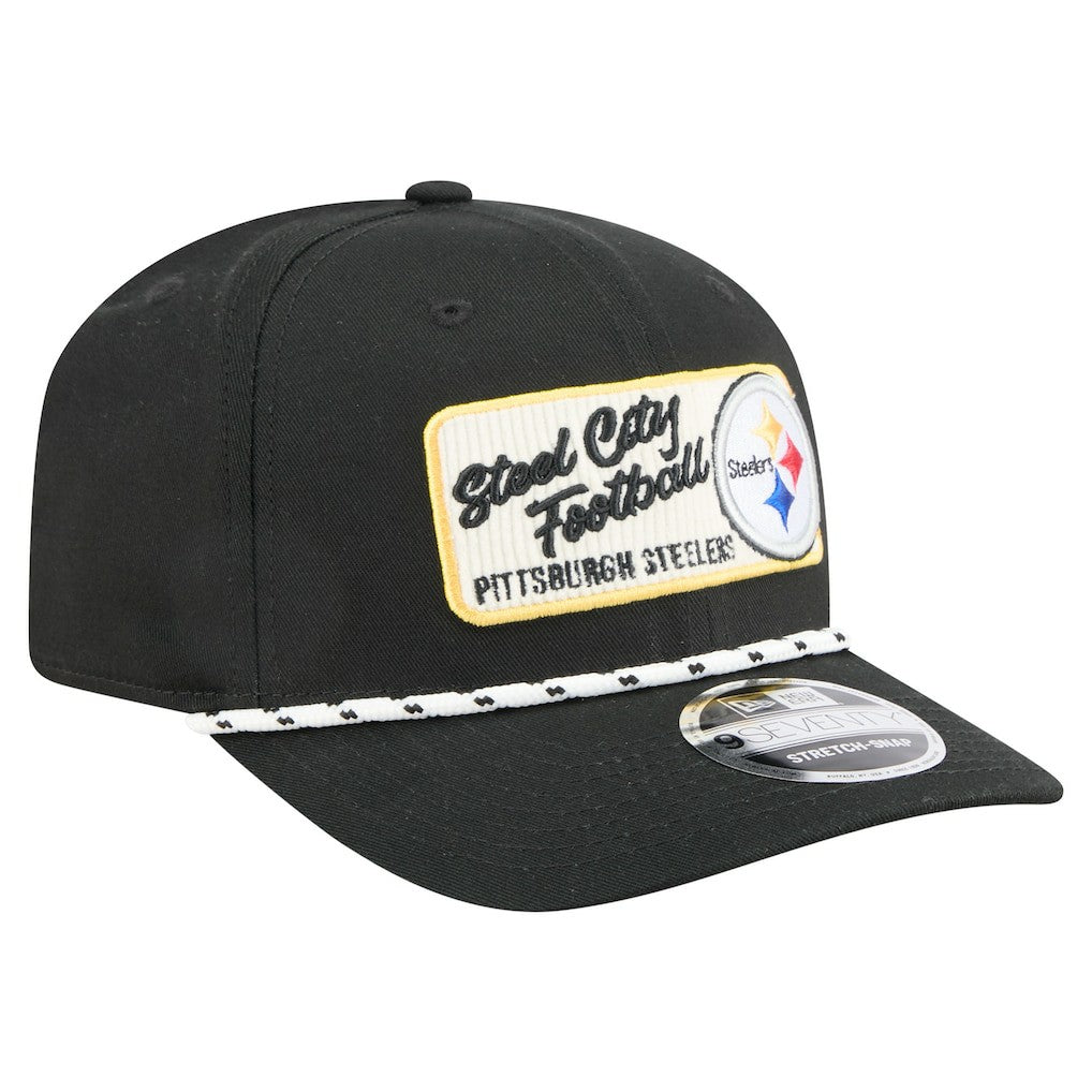 Pittsburgh Steelers New Era Chant 9SEVENTY Stretch-Snap Hat