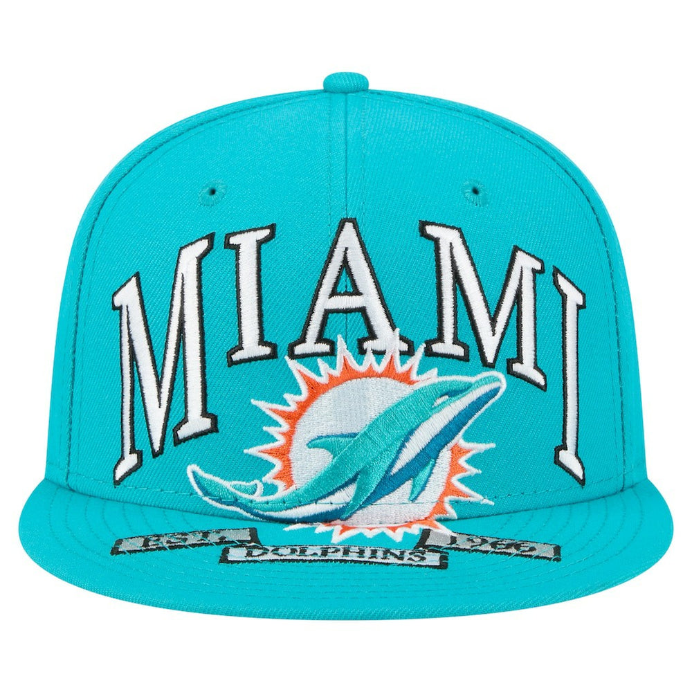 Miami Dolphins New Era Oversized 59FIFTY Fitted Hat