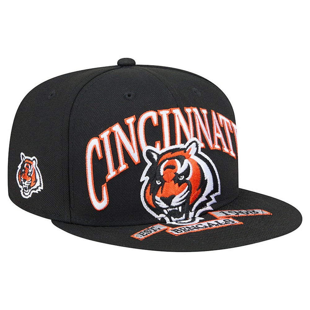 Cincinnati Bengals New Era Head Oversized 59FIFTY Fitted Hat