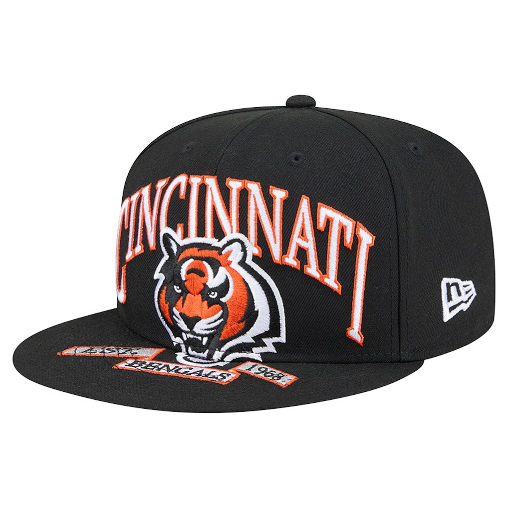 Cincinnati Bengals New Era Head Oversized 59FIFTY Fitted Hat