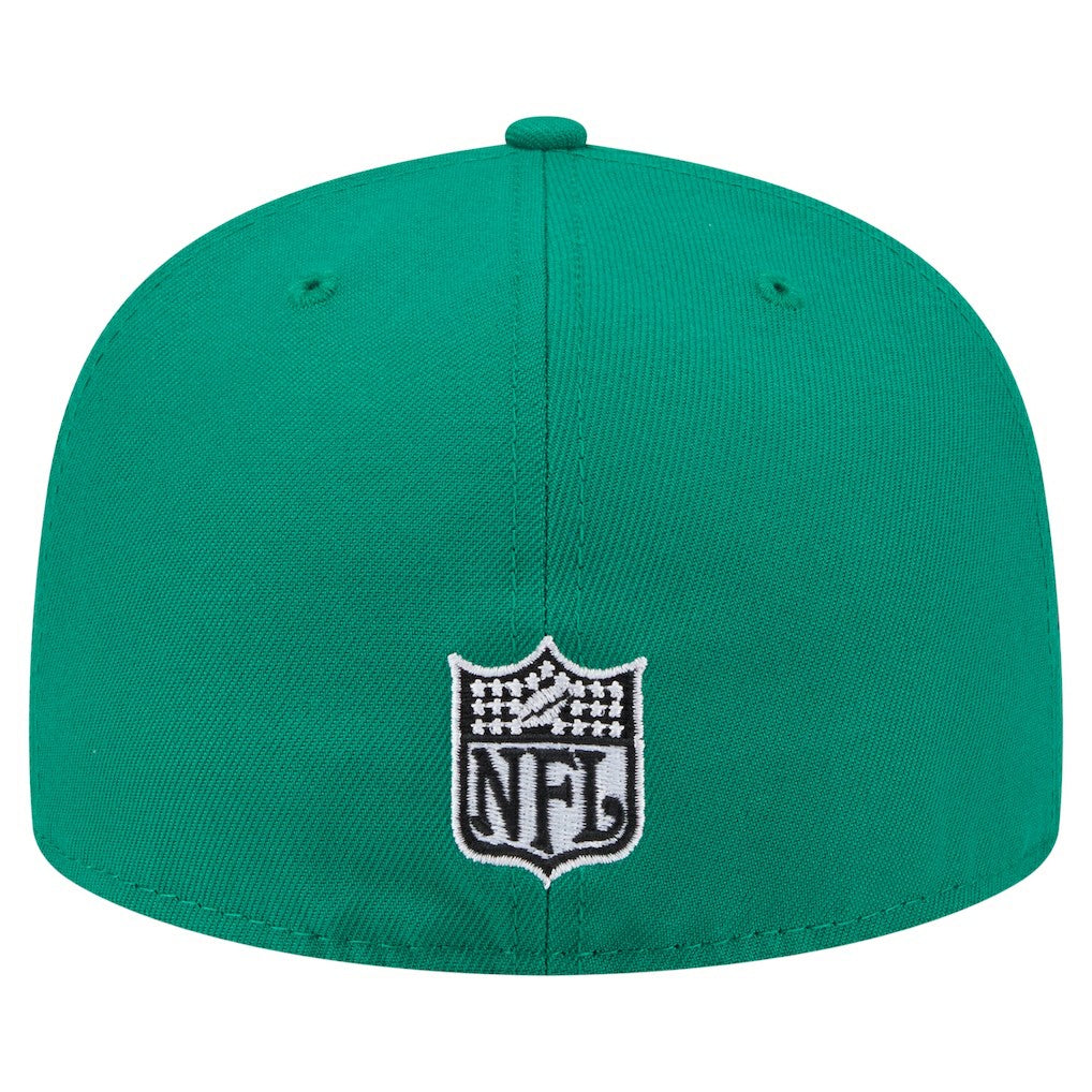 Philadelphia Eagles New Era Throwback Oversized 59FIFTY Fitted Hat