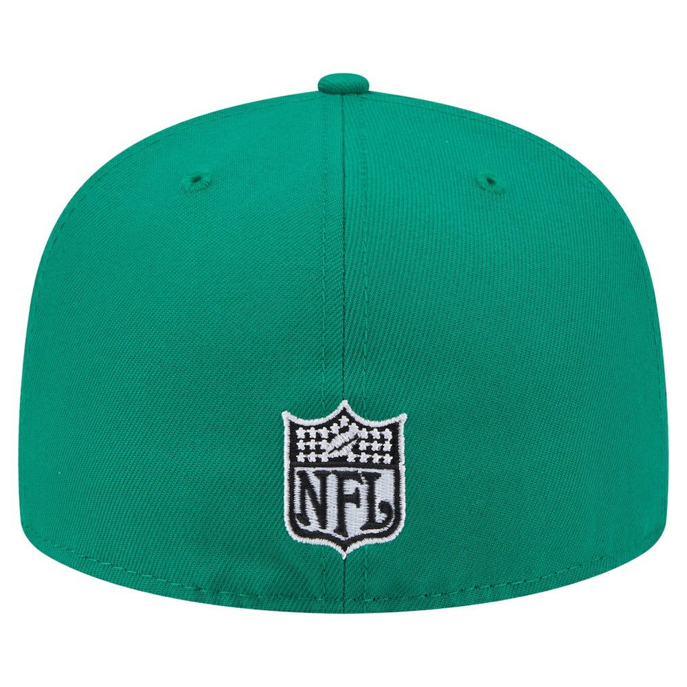 Philadelphia Eagles New Era Throwback Oversized 59FIFTY Fitted Hat