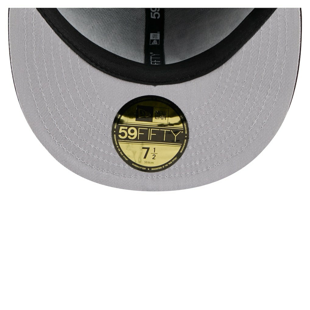 Cleveland Browns New Era Throwback Oversized 59FIFTY Fitted Hat