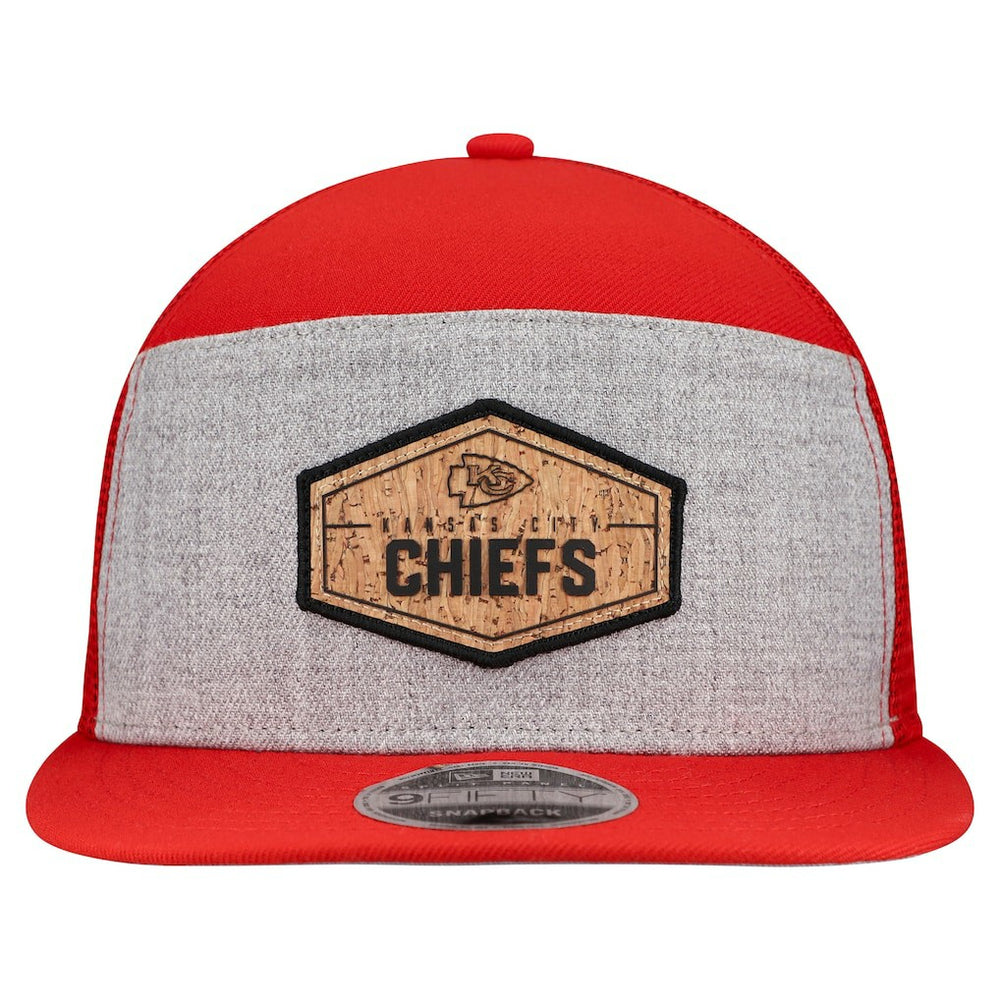 Kansas City Chiefs New Era Cork Split Panel 9FIFTY Trucker Snapback Hat