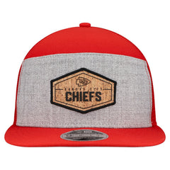 Kansas City Chiefs New Era Cork Split Panel 9FIFTY Trucker Snapback Hat