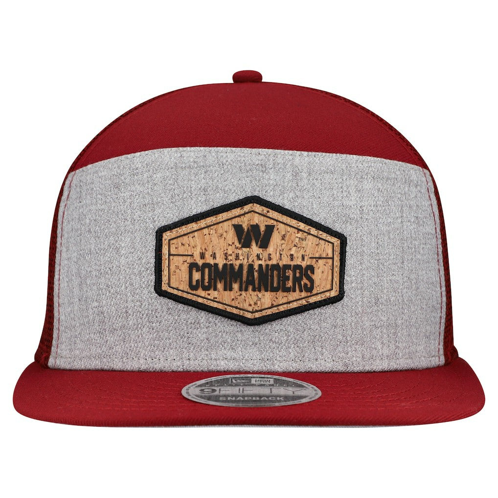 Washington Commanders New Era Cork Split Panel 9FIFTY Trucker Snapback Hat