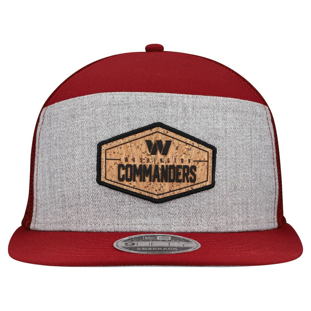 Washington Commanders New Era Cork Split Panel 9FIFTY Trucker Snapback Hat